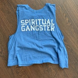 Blue Spiritual gangster top